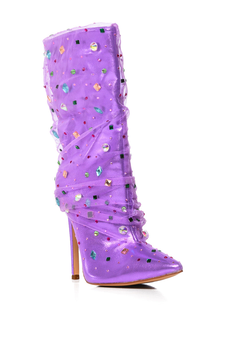 AZALEA WANG LIORA PURPLE GEM BOOTIE