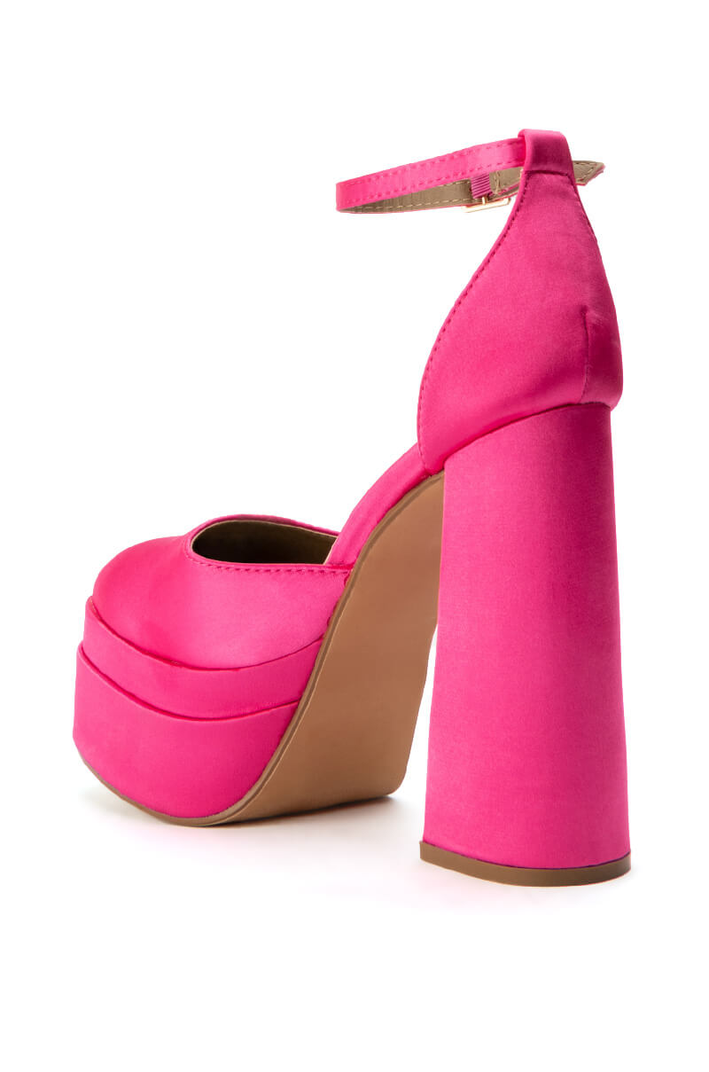 HARPER CHUNKY PUMP IN FUCHSIA