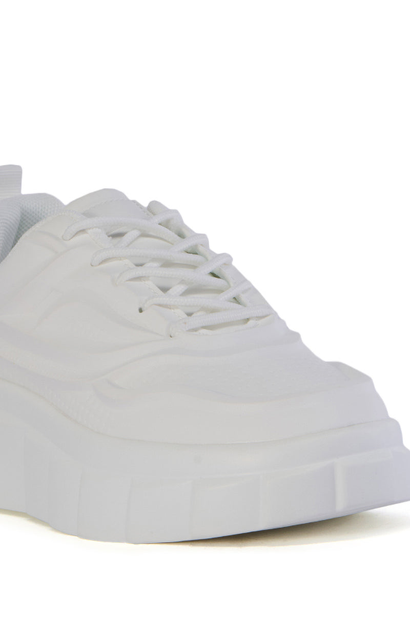 AZALEA WANG NEOMI WHITE SNEAKER