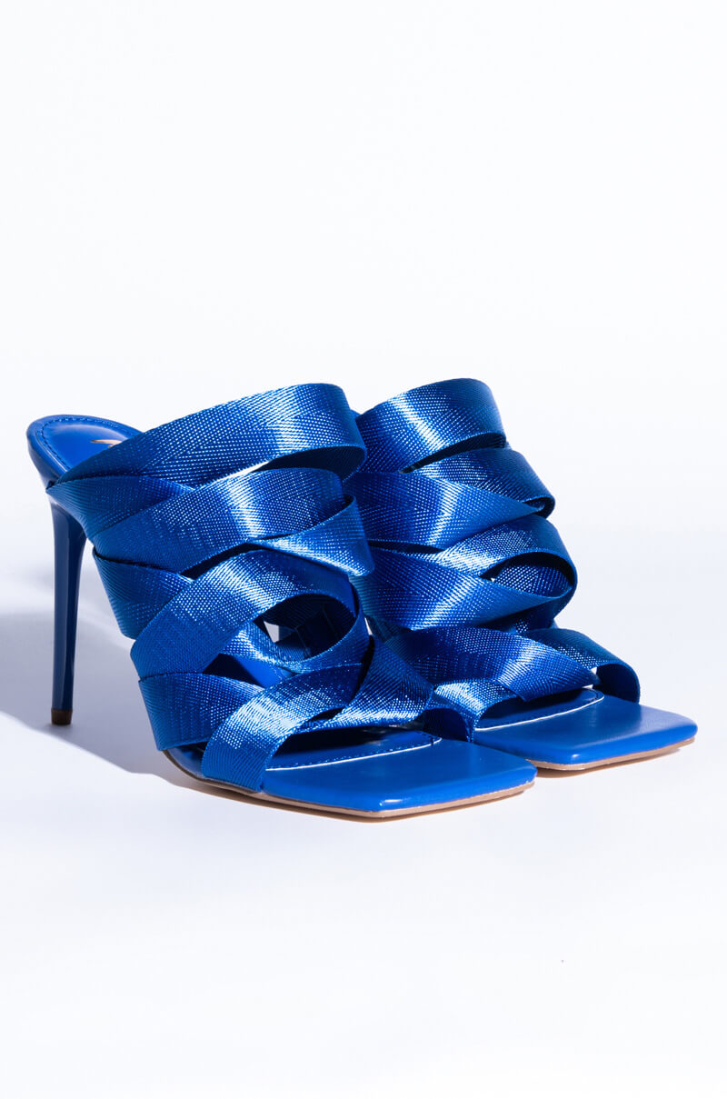 STILETTO MULE SANDAL IN BLUE