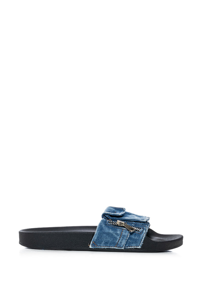 JOJO SQUAD BLUE FLAT SANDAL