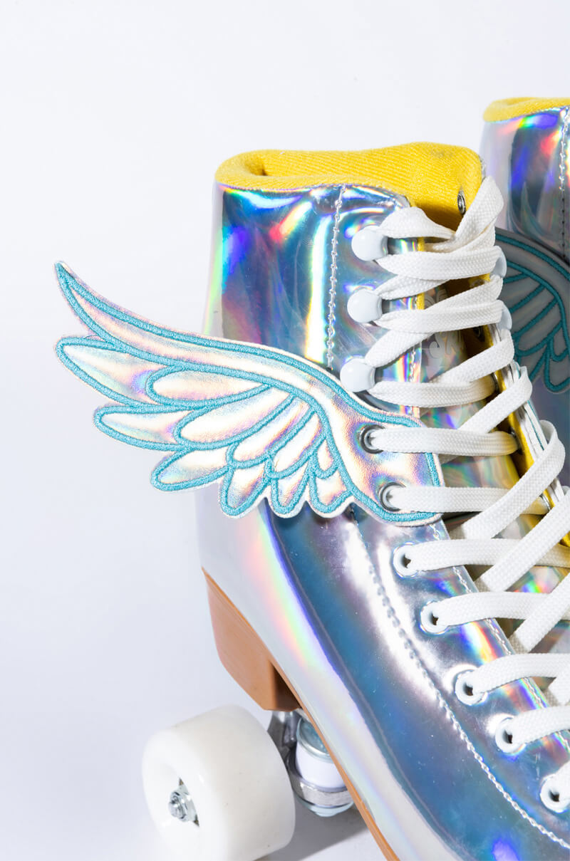 COSMIC SKATES ARCHIE IRIDESCENT ROLLER SKATES