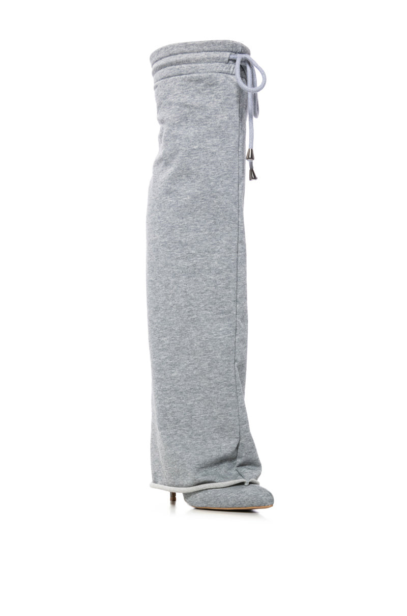 CARIO GREY SWEATPANT BOOT