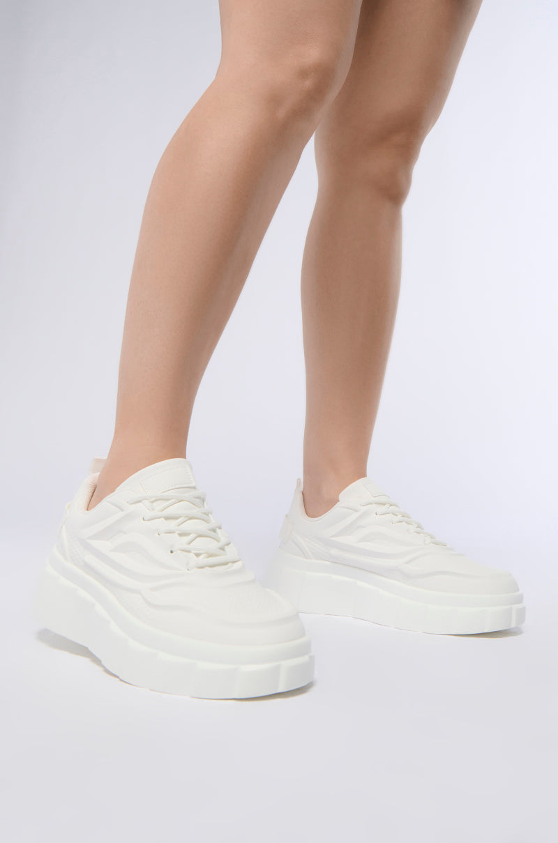 AZALEA WANG NEOMI WHITE SNEAKER