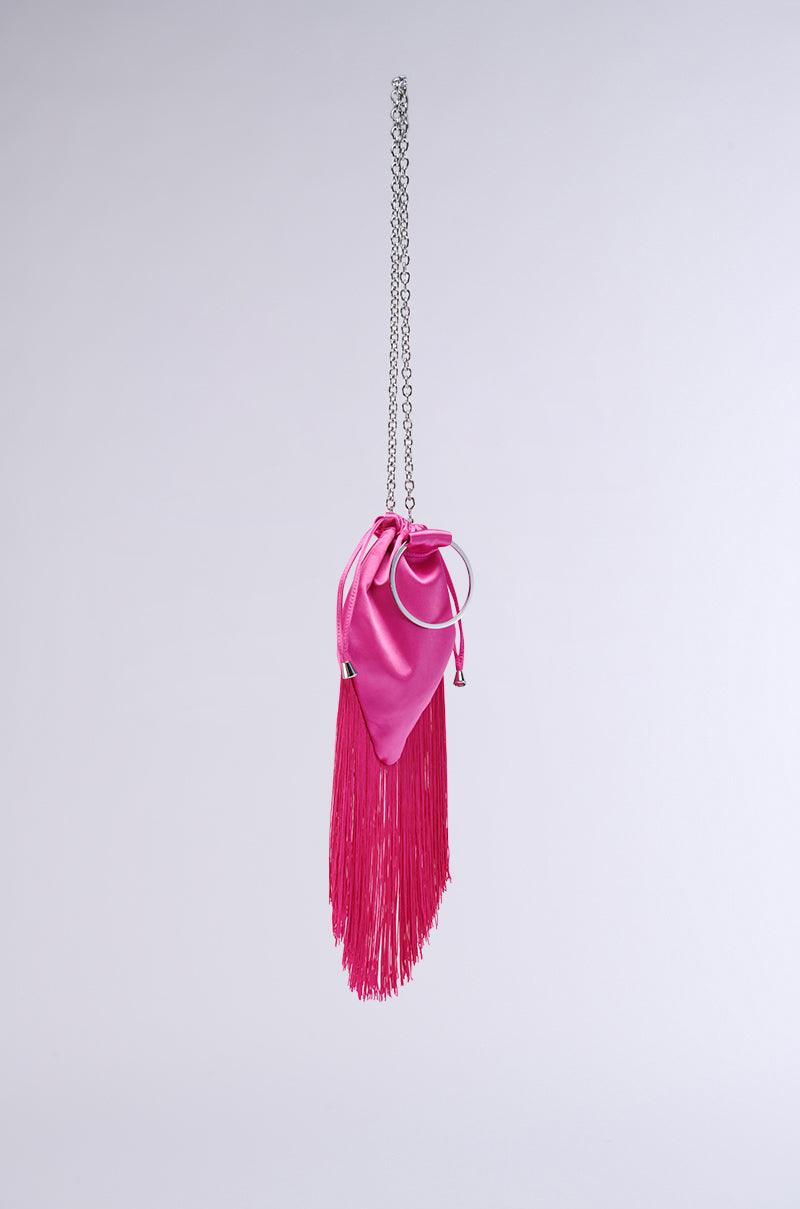 GNO SATIN FRINGE PURSE