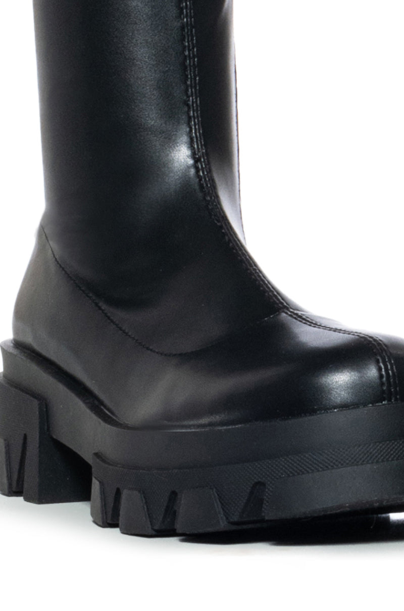 AZALEA WANG KNOXTON DENIM BOOT