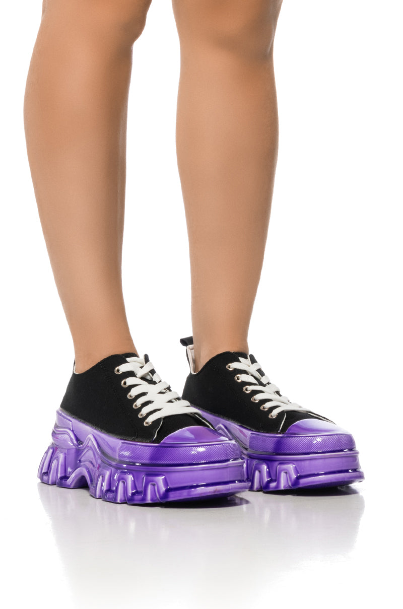 THE BLOG PURPLE SOLE SNEAKER