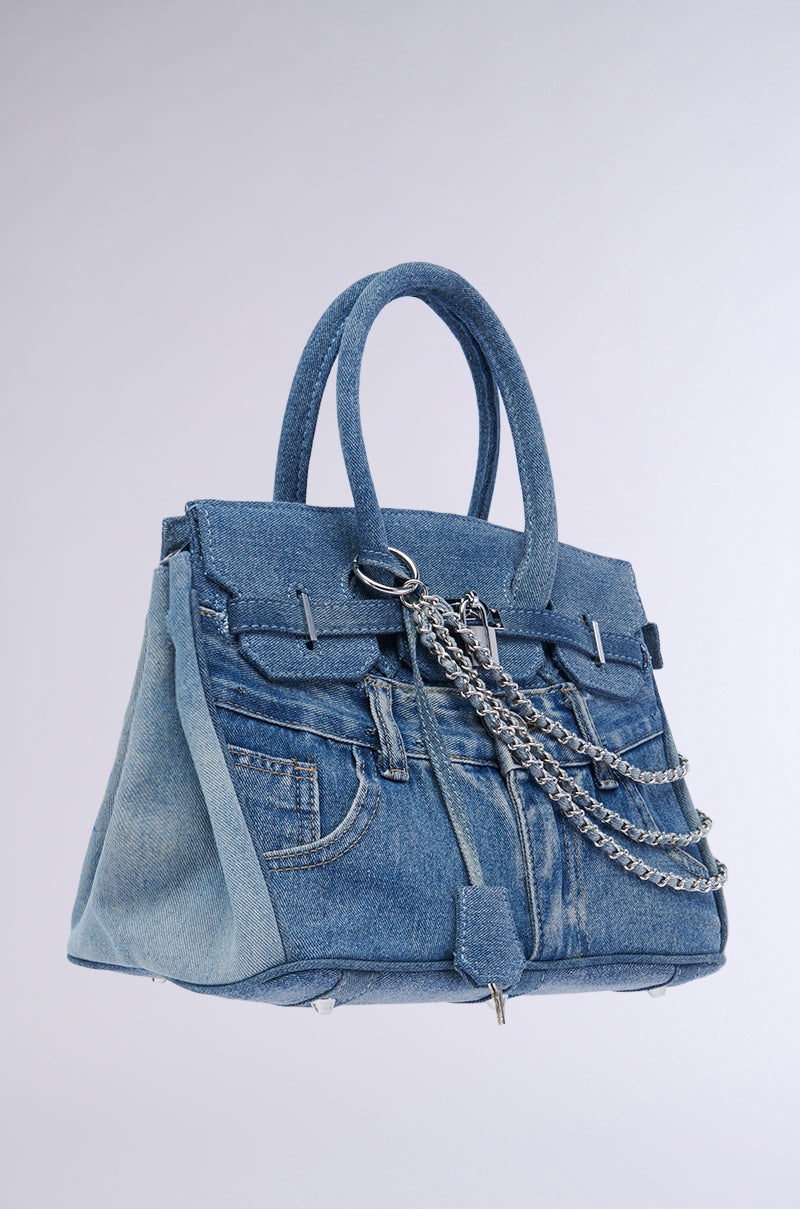 DENIM BLUES TOTE PURSE