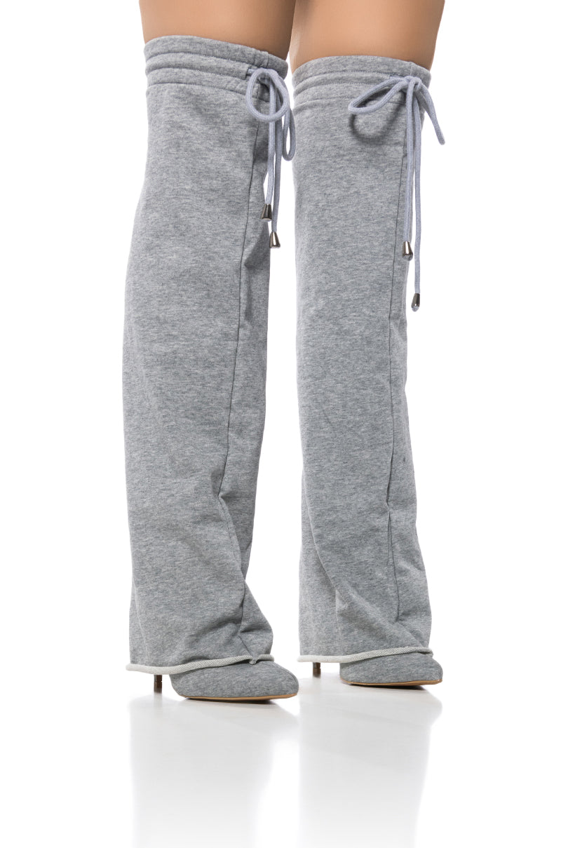 CARIO GREY SWEATPANT BOOT