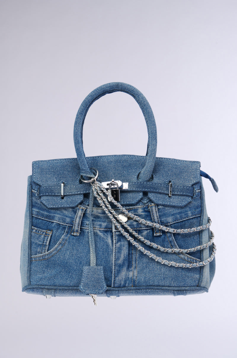 DENIM BLUES TOTE PURSE