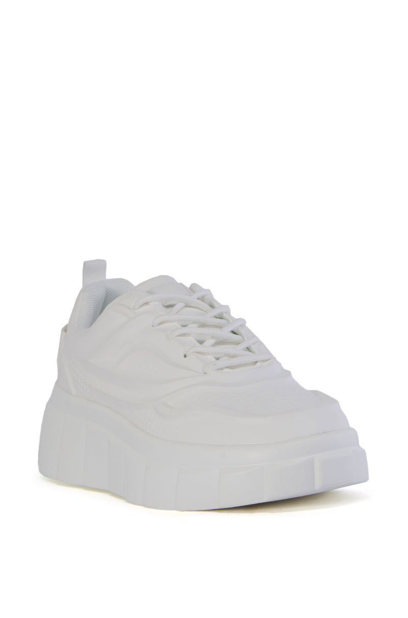 AZALEA WANG NEOMI WHITE SNEAKER