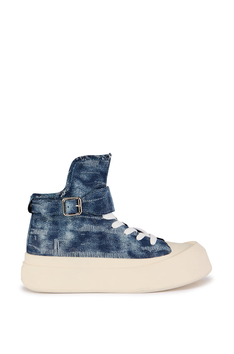 AZALEA WANG BRINLEIGH BRUGUNDY SNEAKER