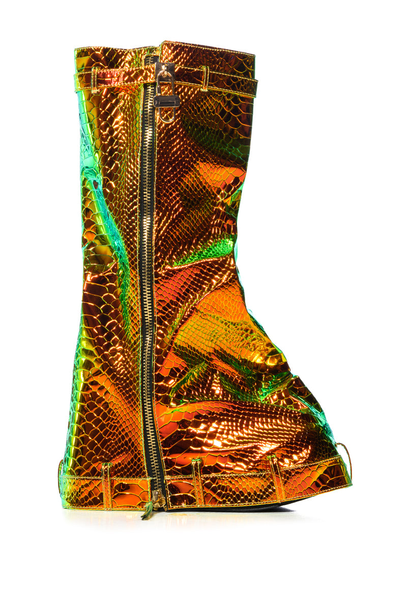 LOXODO MULTI METALLIC FOLD OVER BOOT