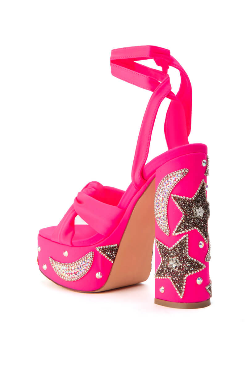 AZALEA WANG STORM PLATFORM SANDAL IN PINK