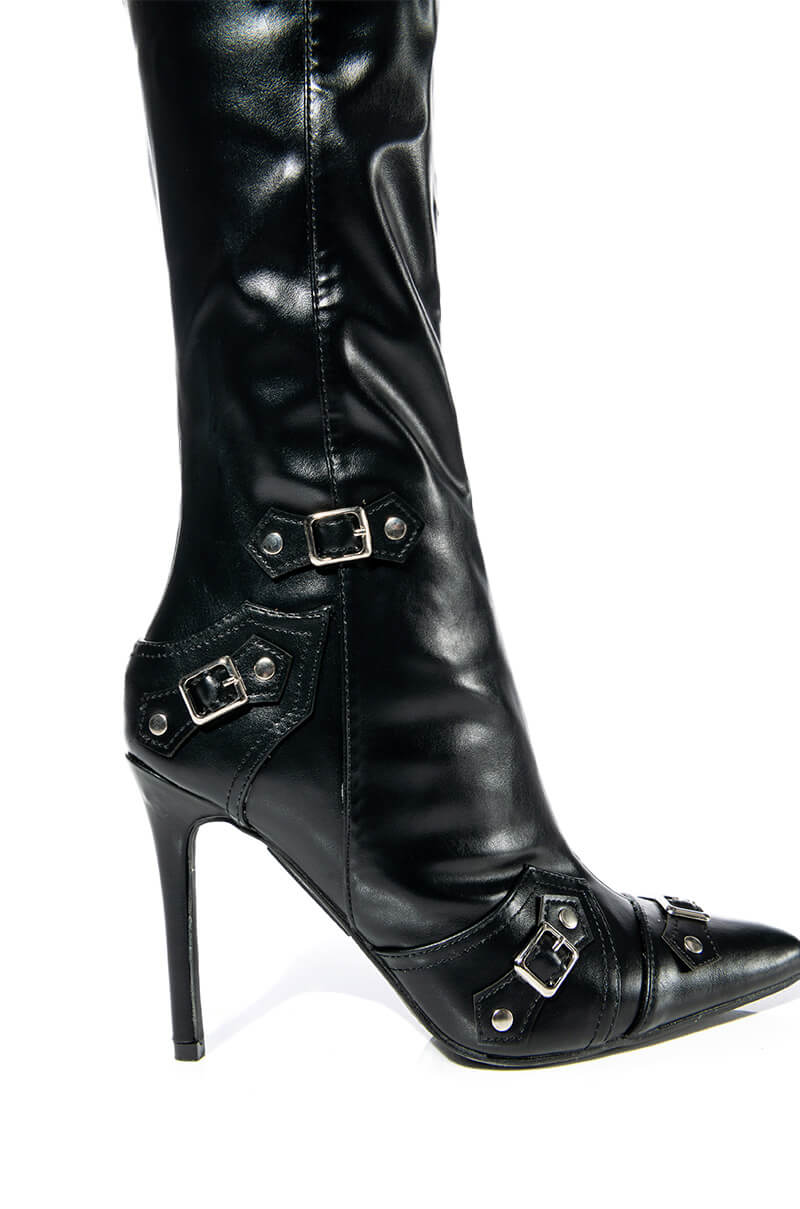 RAWLOVE STILETTO BOOT IN BLACK