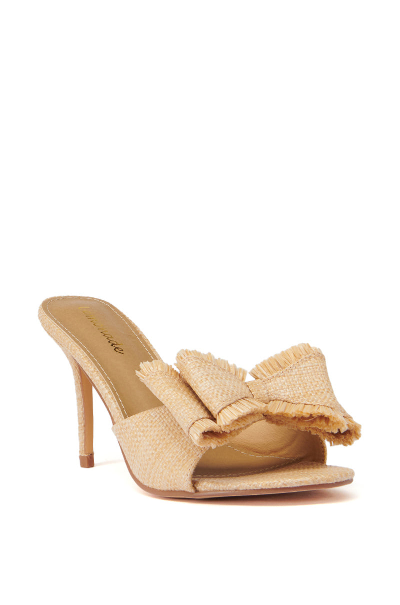 BEACH HOUSE RAFFIA STILETTO SANDAL IN NATURAL