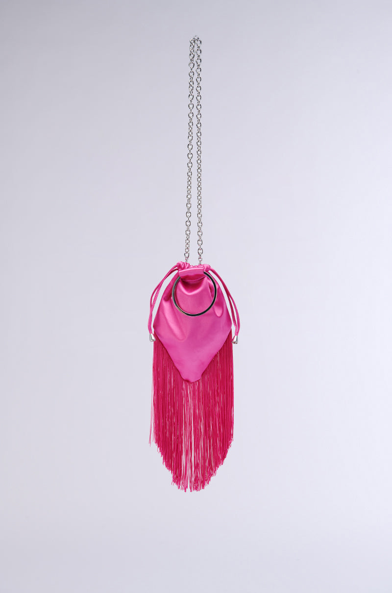 GNO SATIN FRINGE PURSE