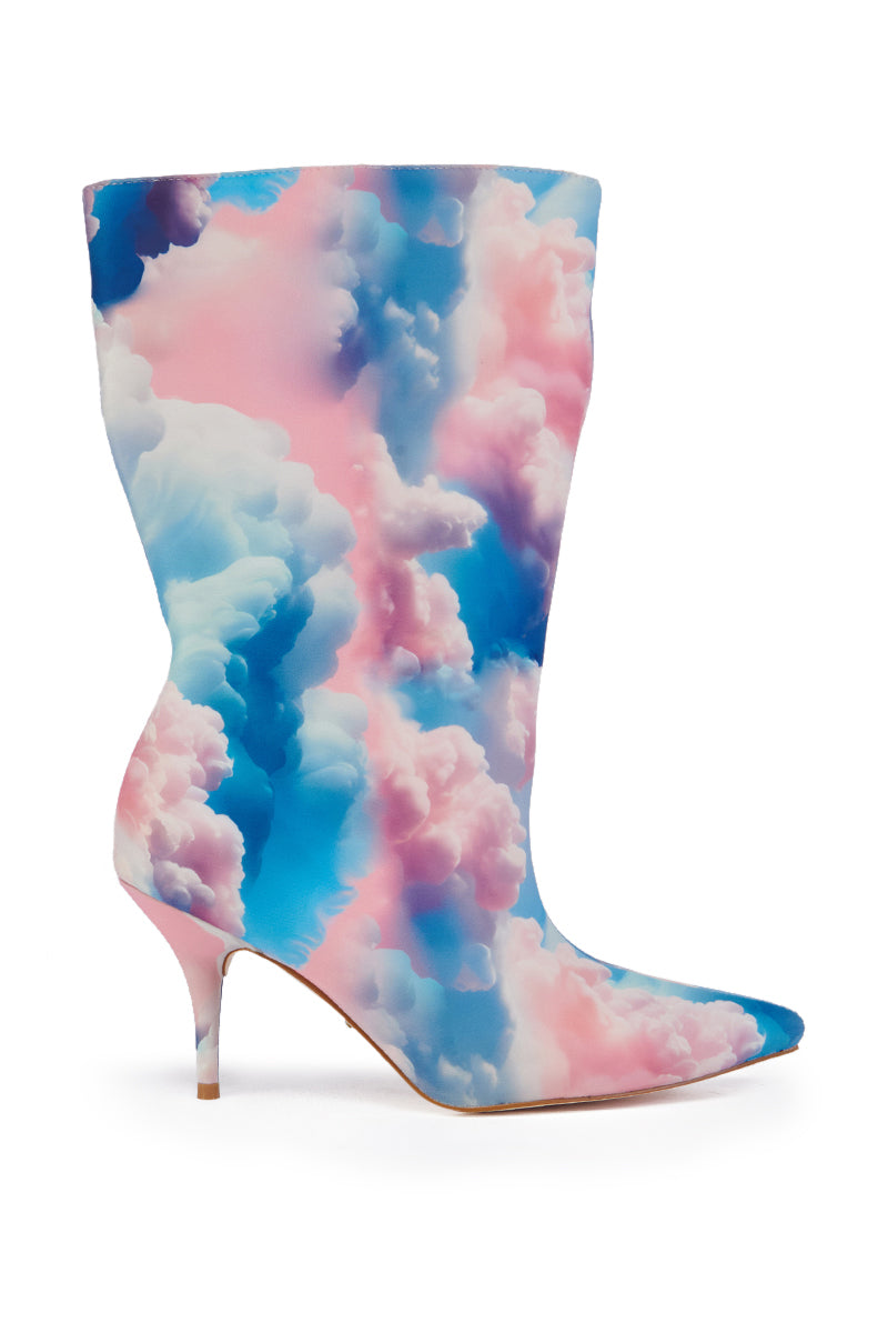 AZALEA WANG ORSON PINK MULTI CLOUD BOOTIE