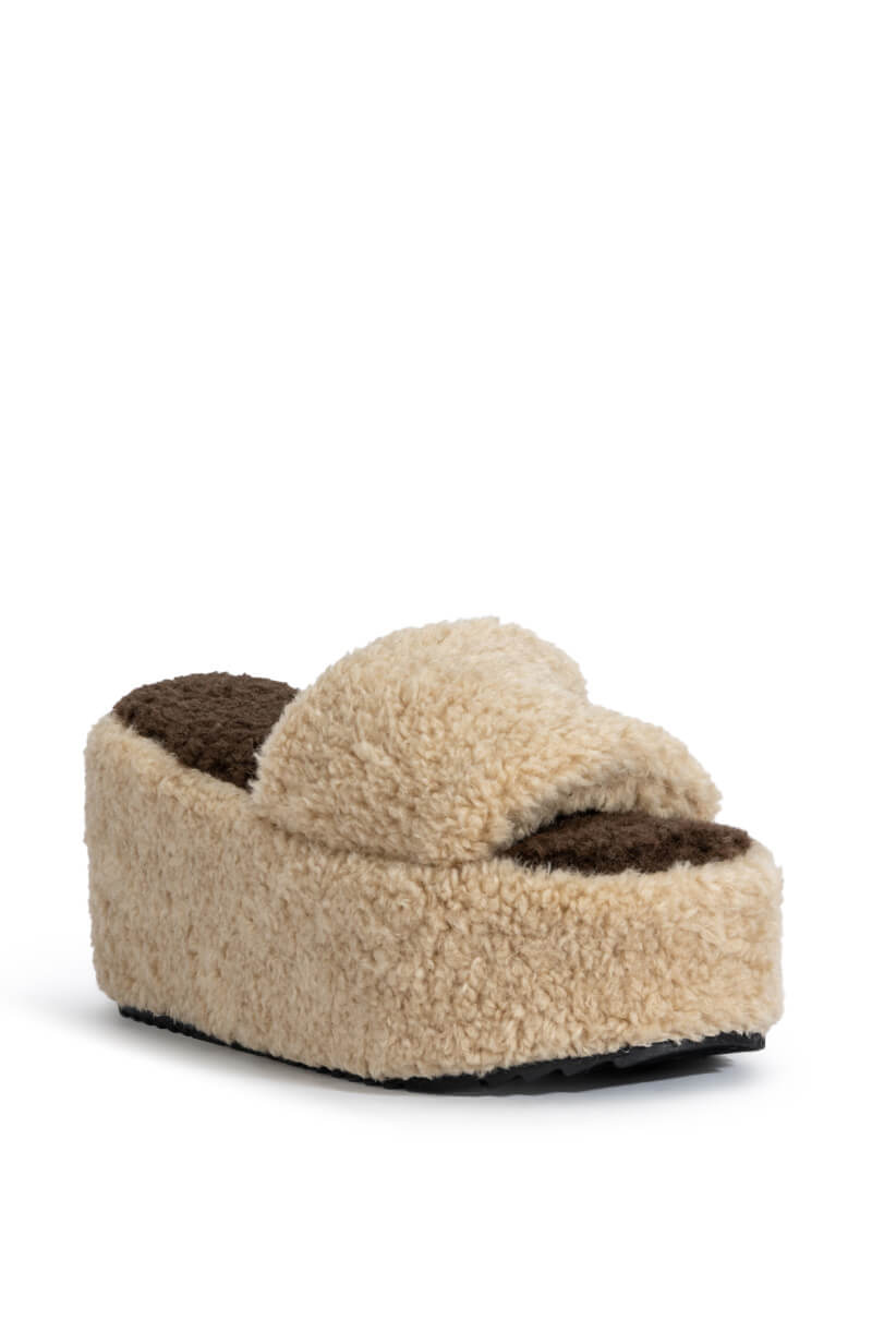 PIPA SHERPA MULE IN BEIGE