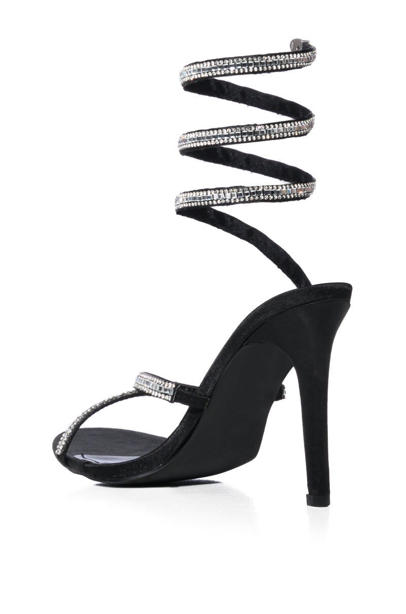 AZALEA WANG WRENLEY STILETTO SANDAL IN BLACK