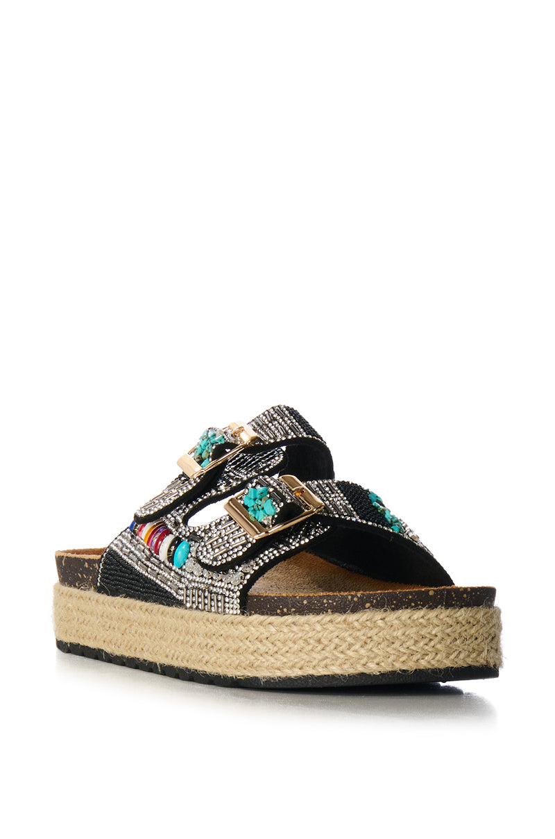 AZALEA WANG KAYLUM MULTI BEADED SANDAL