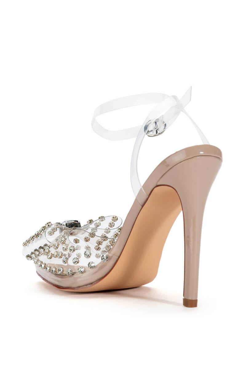 AZALEA WANG RELLA BLING BLING PUMP IN NUDE