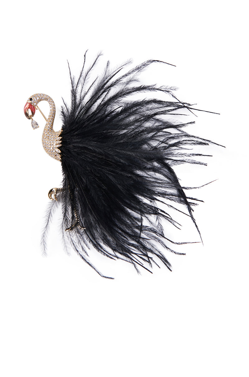 FLAMINGO BABE BROOCH