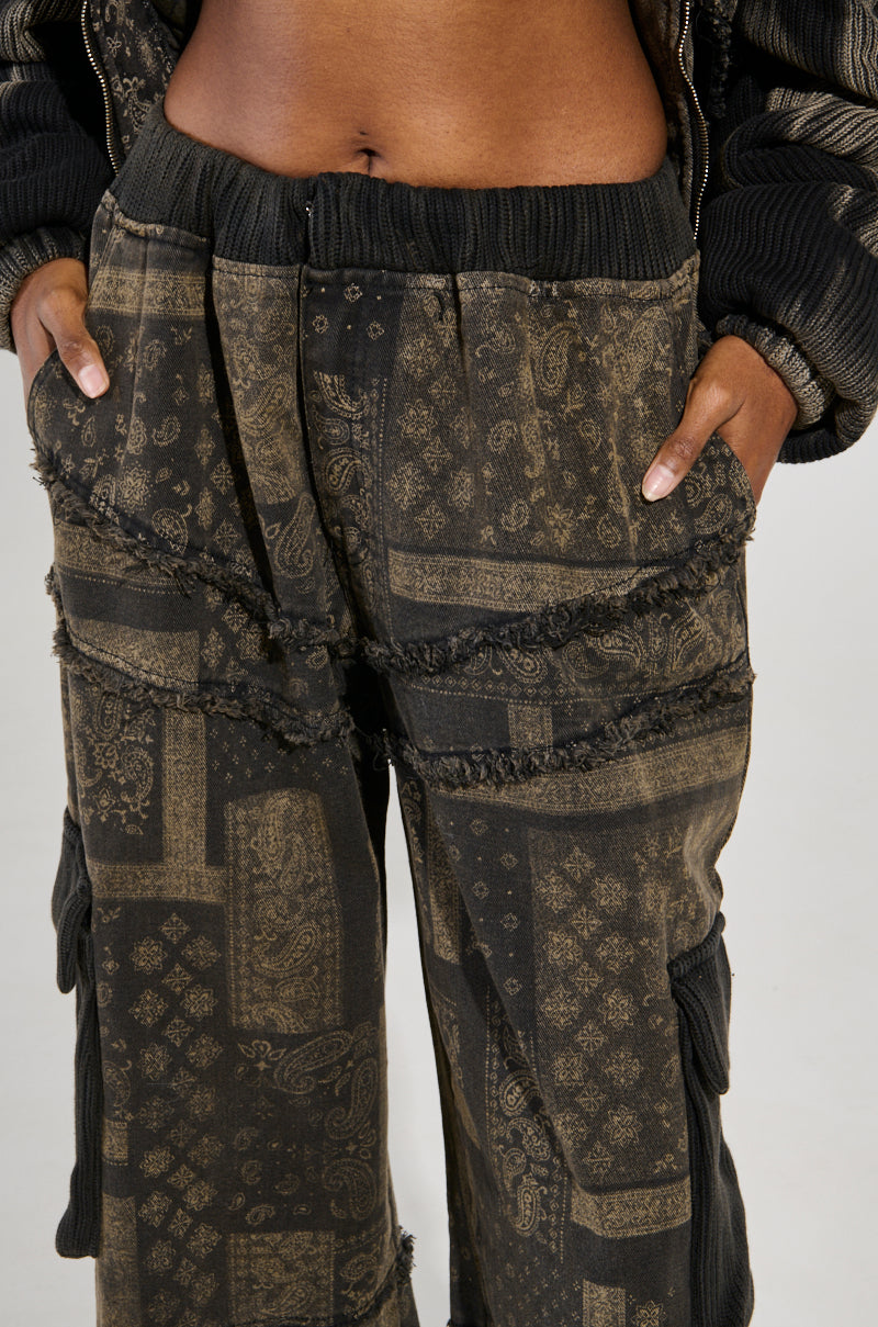 PHOENIX BLEACH WASHED CARGO PANTS