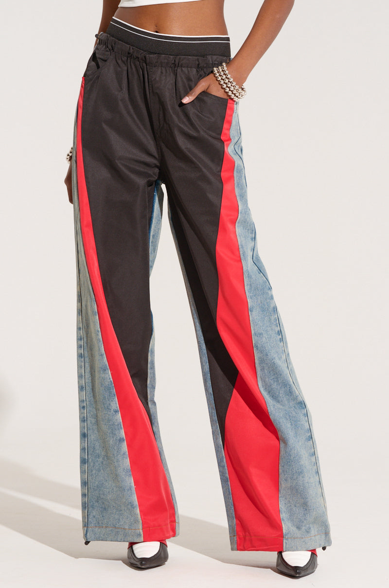 HARDEST TO LOVE COLORBLOCK DENIM PANT