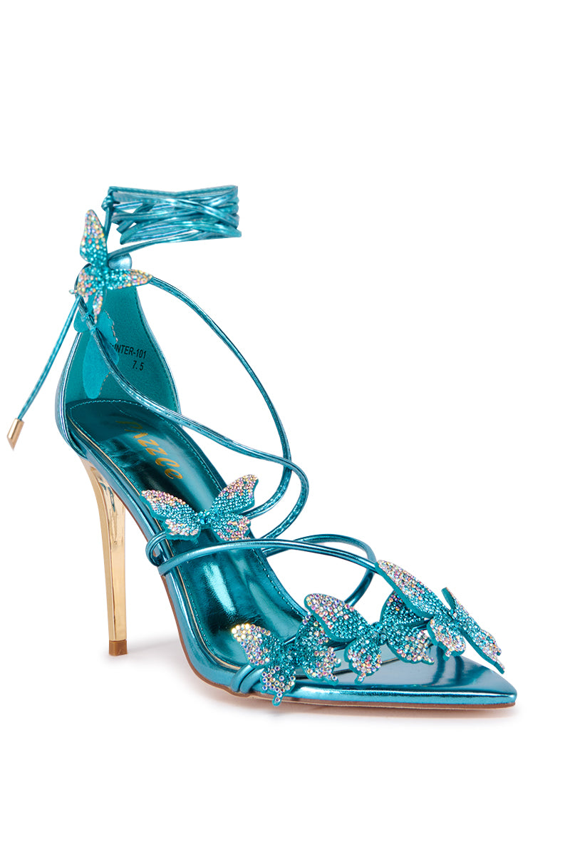 COUNTER BLUE BUTTERFLY SANDAL