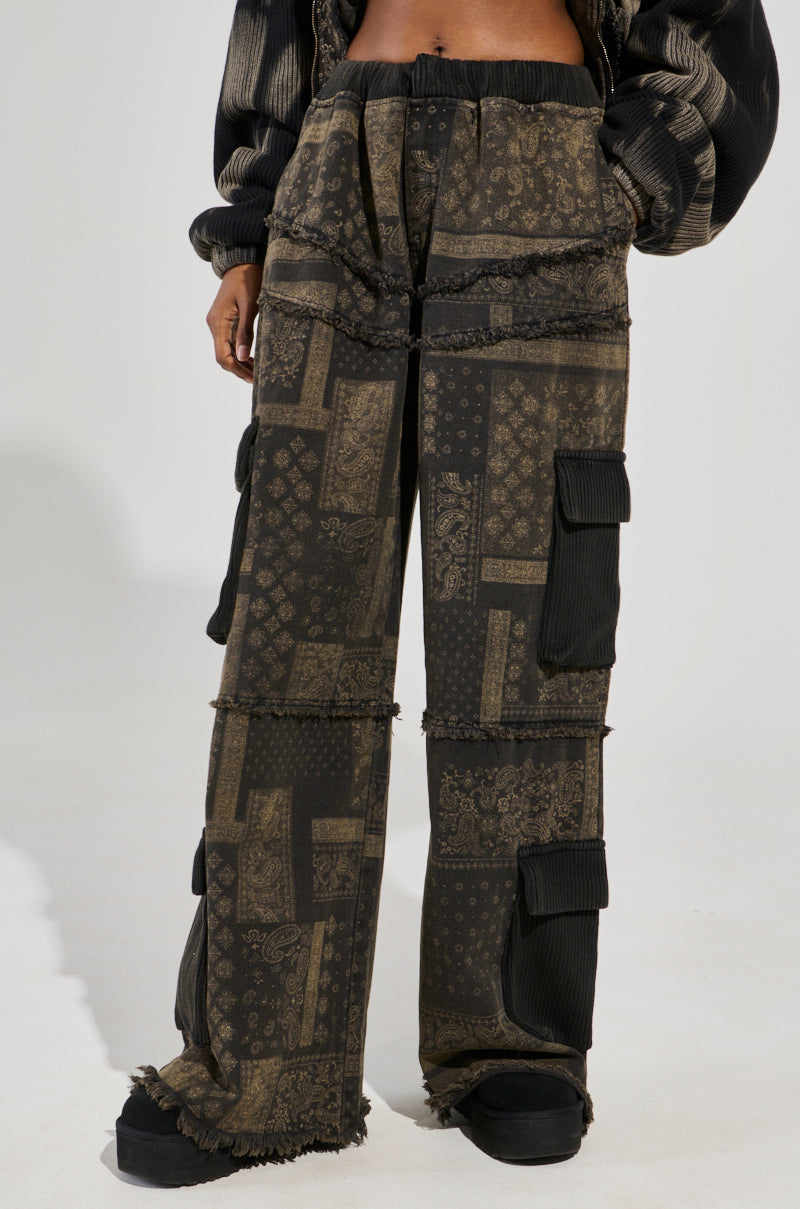 PHOENIX BLEACH WASHED CARGO PANTS