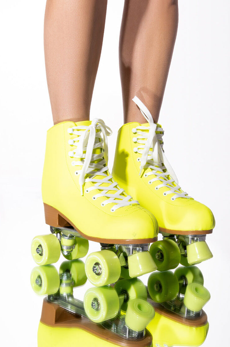 COSMIC SKATES JOSIE LIME ROLLER SKATES