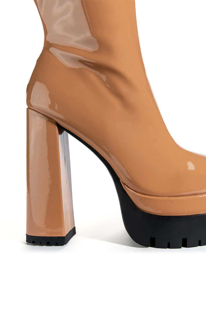 AZALEA WANG VIPER BOOTIE IN TAN