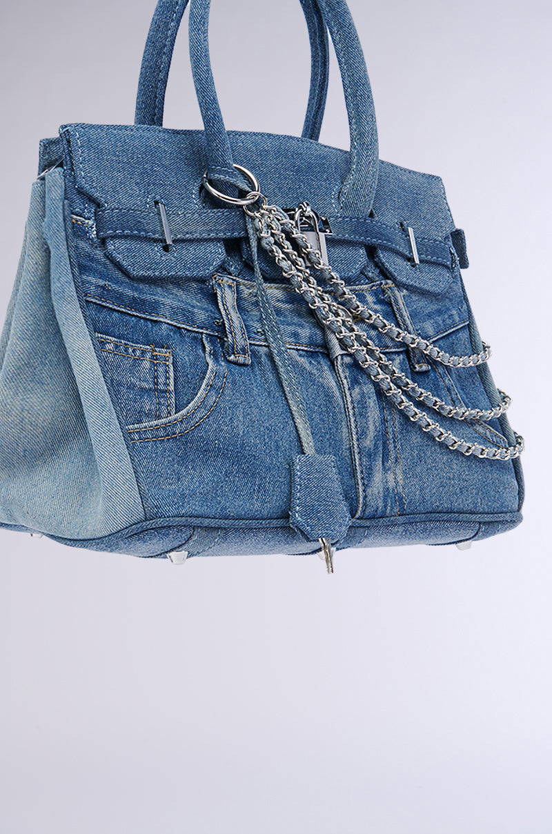 DENIM BLUES TOTE PURSE