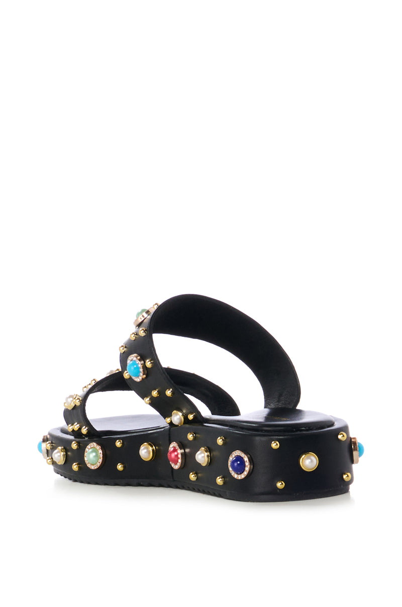 AZALEA WANG RAJAH EMBELLISHED FLAT SANDAL