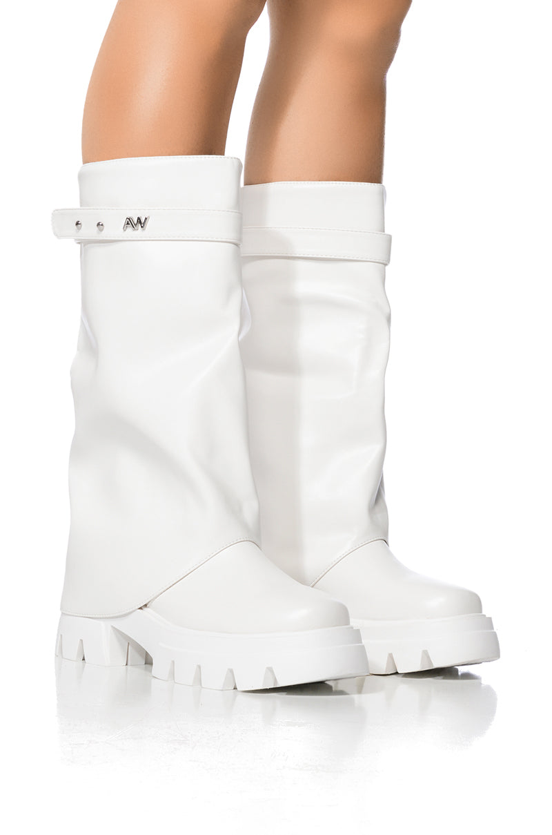 AZALEA WANG JET WHITE BOOT