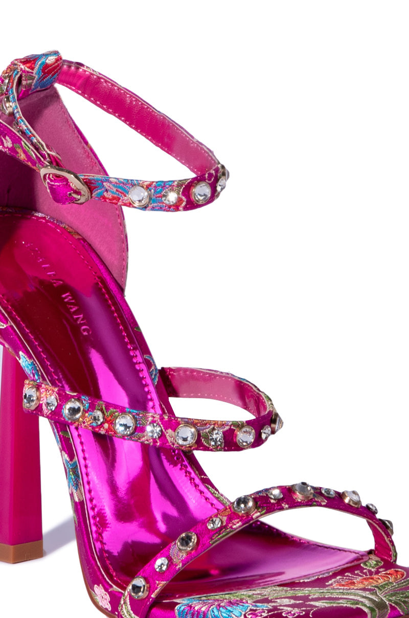 AZALEA WANG GABRIELLA STILETTO SANDAL IN PINK