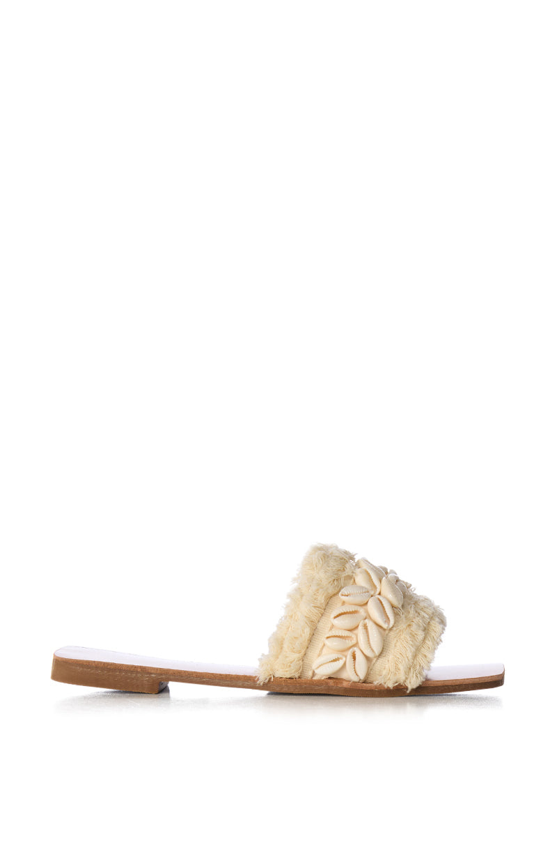 AZALEA WANG MARISA SEA SHELL DETAIL SANDAL