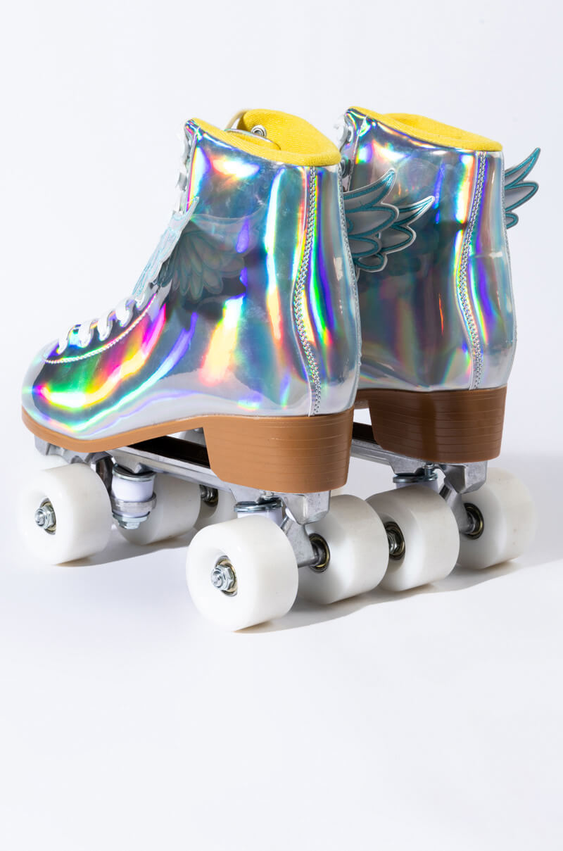 COSMIC SKATES ARCHIE IRIDESCENT ROLLER SKATES