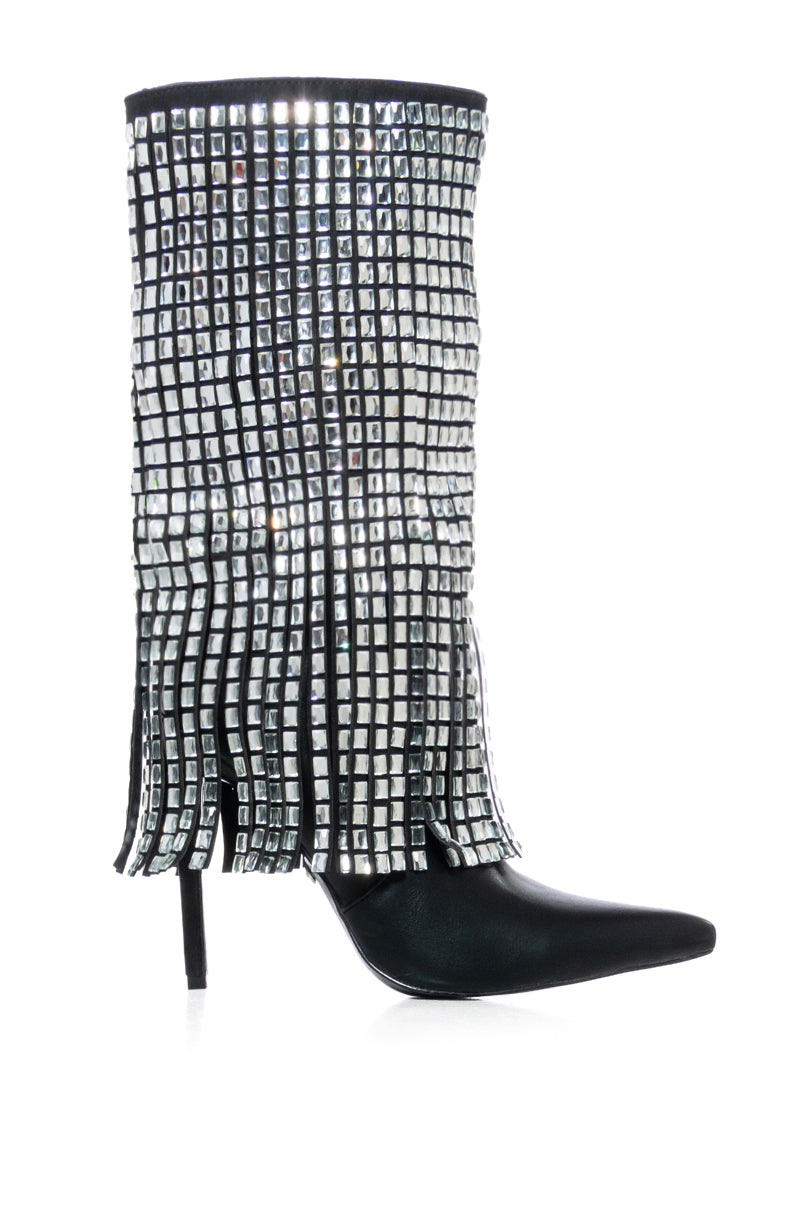 AZALEA WANG SPINNER EMBELLISHED BOOT