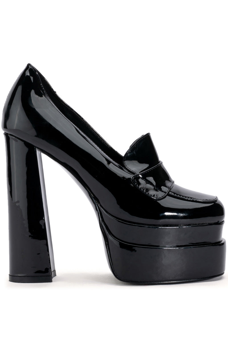 AZALEA WANG NICKI PATENT PUMP IN BLACK