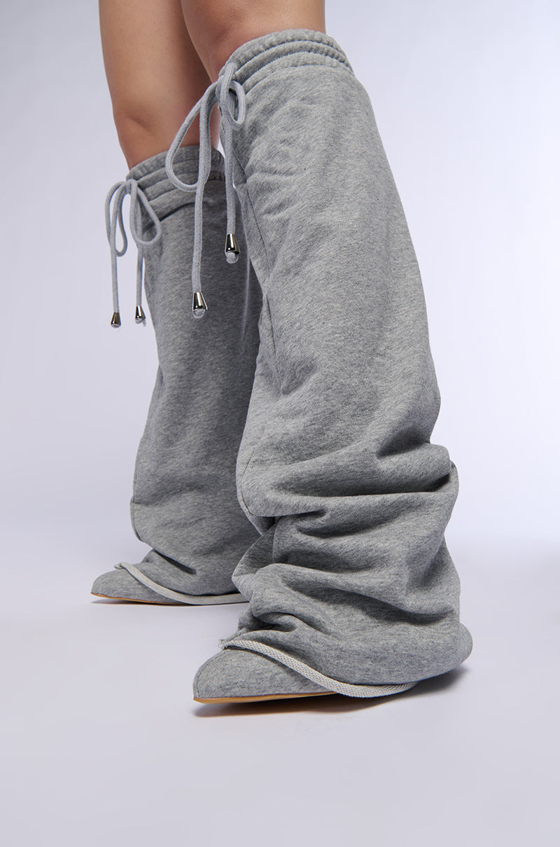 CARIO GREY SWEATPANT BOOT