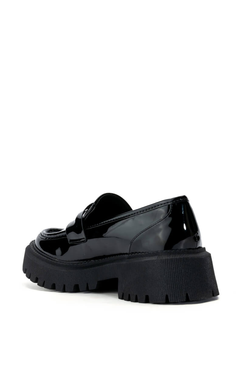 FLAY BLACK PATENT LOAFER