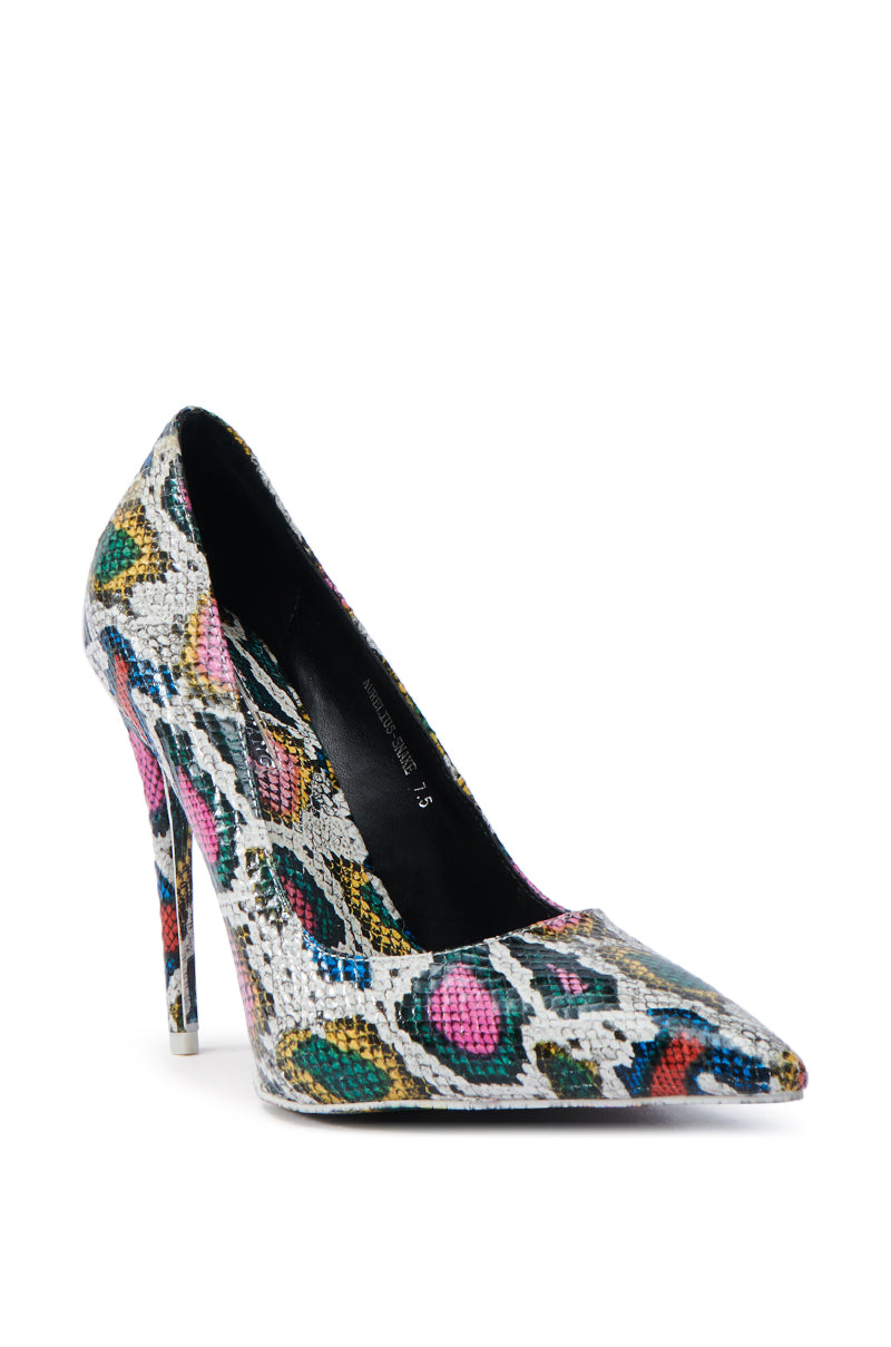 AZALEA WANG AURELIUS MULTI SNAKE STILETTO PUMP