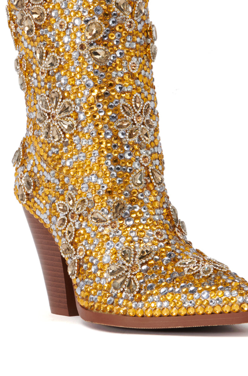 AZALEA WANG CONSUELOS EMBELLISHED WESTERN BOOTIE