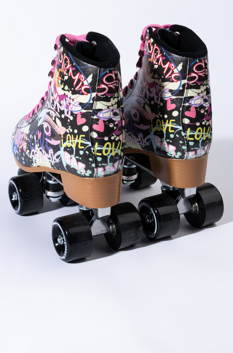 COSMIC SKATES ART GRAFFITI ROLLER SKATES