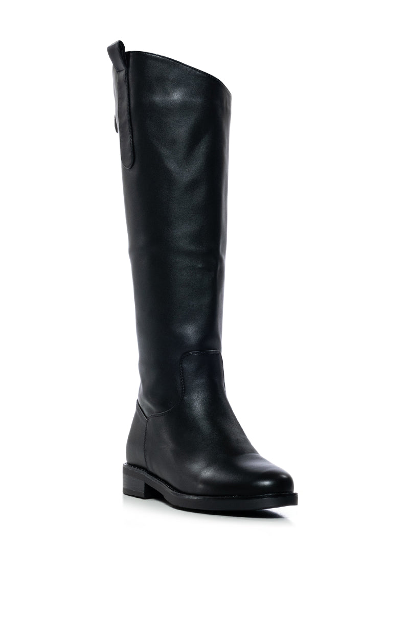 AZALEA WANG DARMA BLACK PU BOOT