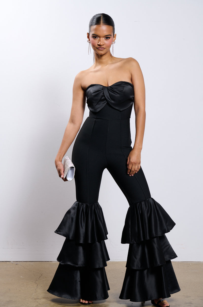 I JUST WANNA DANCE FLARE LEG JUMPSUIT