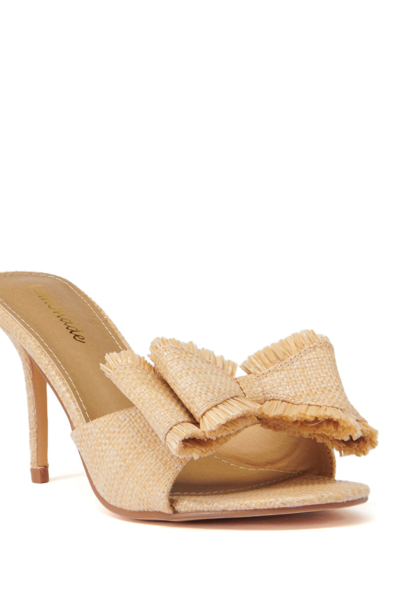 BEACH HOUSE RAFFIA STILETTO SANDAL IN NATURAL