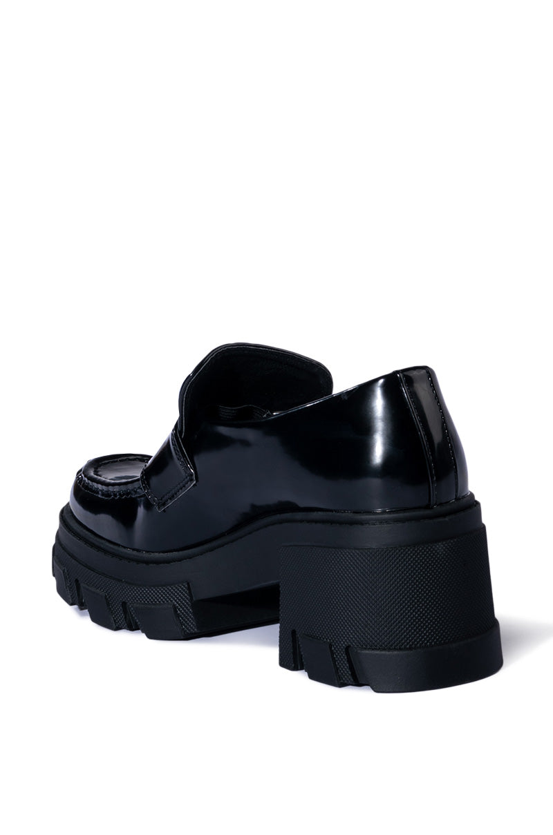 GREAT CAUSE BLACK PATENT LOAFER